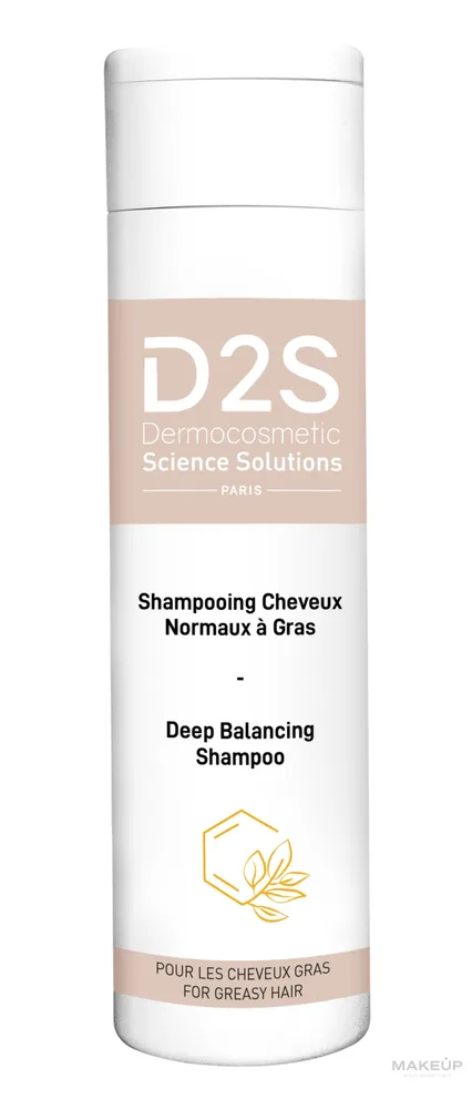 Шампунь D2S Deep Balancing глубоко балансирующий, с D-пантенолом и цинком PCA, против жирности кожи головы, 200 мл, Франция