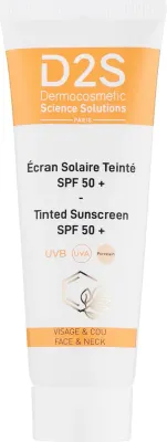 Крем солнцезащитный тонирующий D2S Tinted Sunscreen SPF50 оттенок фарфор 50 мл
