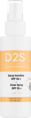 Спрей для тела D2S Clear SPF 50 прозрачный с монои и маслом ши 125 мл