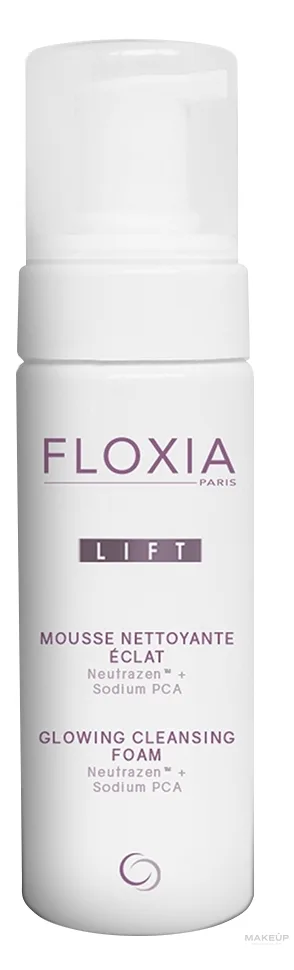 Floxia Lift Glowing Cleansing Foam очищающая пенка с водорослями, овсом и пептидом 150 мл
