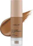 Тональный флюид Inglot Skin Focused Care Face Foundation ухаживающий веганский SPF 50, 30 мл, оттенок 313 - Warm Olive — фото 1