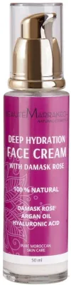 Крем для лица Beaute Marrakech Deep Hydration увлажняющий с дамасской розой и гиалуроновой кислотой 50 мл