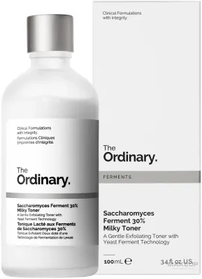Отшелушивающий молочный тоник The Ordinary с 30% ферментом дрожжей и скваланом 100 мл
