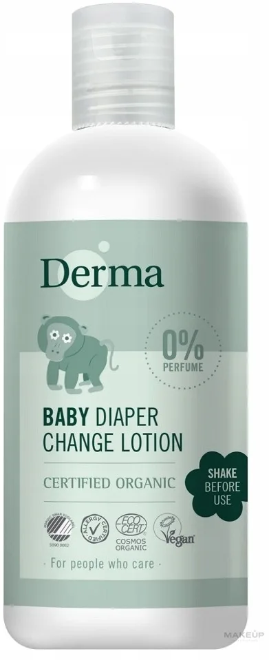 Derma Eco Baby Diaper Change Lotion — очищающий лосьон 3-в-1 для смены подгузника, 250 мл