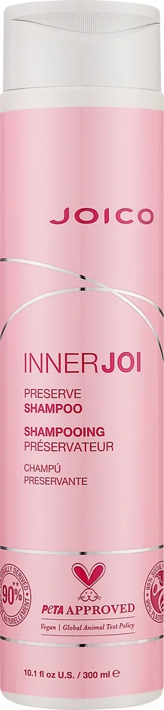 Шампунь Joico Inner Joi Preserve защитный, для окрашенных волос, с экстрактом свёклы и маслом малины, без сульфатов, 300 мл, США