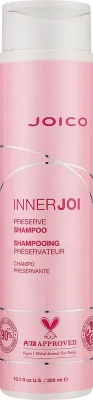Шампунь Joico Inner Joi Preserve защитный, для окрашенных волос, с экстрактом свёклы и маслом малины, без сульфатов, 300 мл, США
