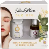 Набор для лица Olivia Plum Duo Mini разглаживающая сыворотка и тоник с ниацинамидом и зеленым чаем 15+30 мл — фото 1