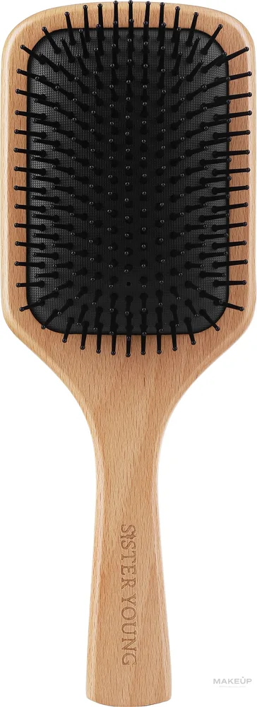 Деревянная щётка для волос Sister Young Naya Wood Brush Nv синтетическая щетина