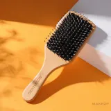 Деревянная щётка для волос Sister Young Vera Wood Brush Bv комбинированная щетина — фото 5