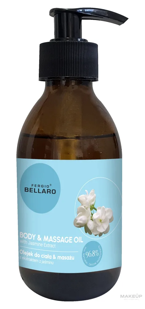 Масло для тела и массажа Fergio Bellaro Body Massage Oil с экстрактом жасмина 200 мл