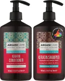 Набор для волос Arganicare Keratin шампунь и кондиционер с кератином 2x400 мл — фото 2