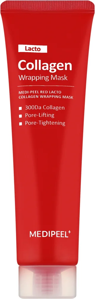 Укрепляющая маска-плёнка для лица с коллагеном MEDIPEEL Red Lacto Collagen Wrapping Mask