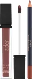 Набор для губ Aden Cosmetics жидкая помада и карандаш оттенок Mauve с витамином E 7 мл+1.14 г — фото 1