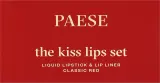 Набор для губ Paese The Kiss Lips помада и контурный карандаш с пчелиным воском 3.4 мл+0.3 г, оттенок 05 - Raspberry Red — фото 2