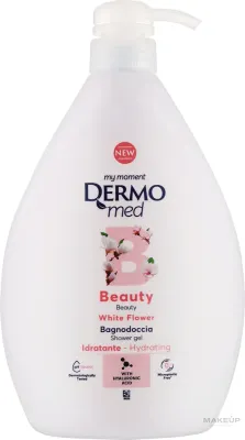 Гель для душа DermoMed Beauty White Flower с гиалуроновой кислотой, 1000 мл