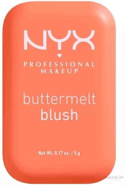 NYX Professional Makeup Kremowy róż do twarzy - Румяна для лица NYX Buttermelt High-Pigment Powder, оттенок 03 - Sooner The Butta