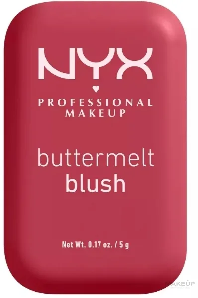 NYX Professional Makeup Kremowy róż do twarzy - Румяна для лица NYX Buttermelt High-Pigment Powder, оттенок 10 - Back and Butta