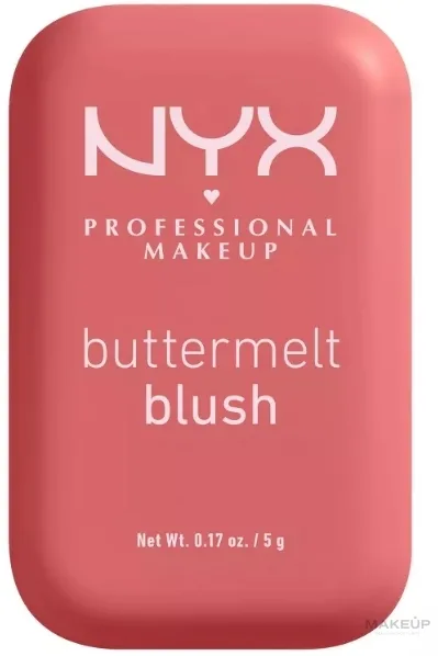 NYX Professional Makeup Kremowy róż do twarzy - Румяна для лица NYX Buttermelt High-Pigment Powder, оттенок 09 - Feeling Butta