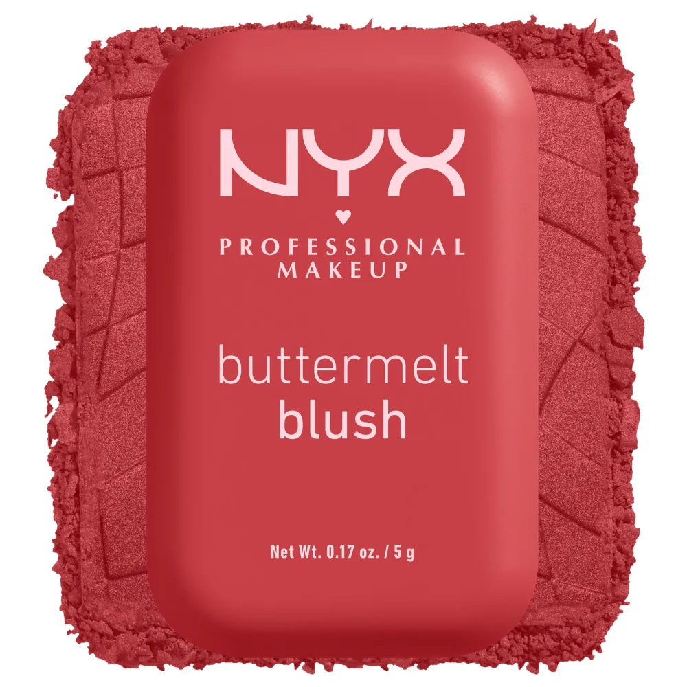 NYX Professional Makeup Kremowy róż do twarzy - Румяна для лица NYX Buttermelt High-Pigment Powder, оттенок 05.25 - Butta Than Coral