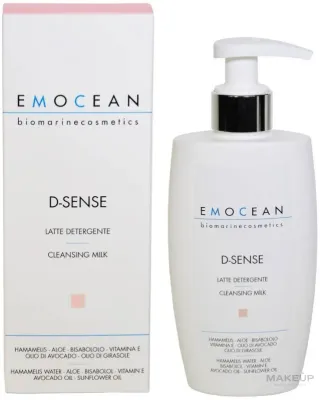 Молочко для лица Emocean D-Sense Cleansing Milk очищающее, для сухой кожи со склонностью к покраснениям, 200 мл