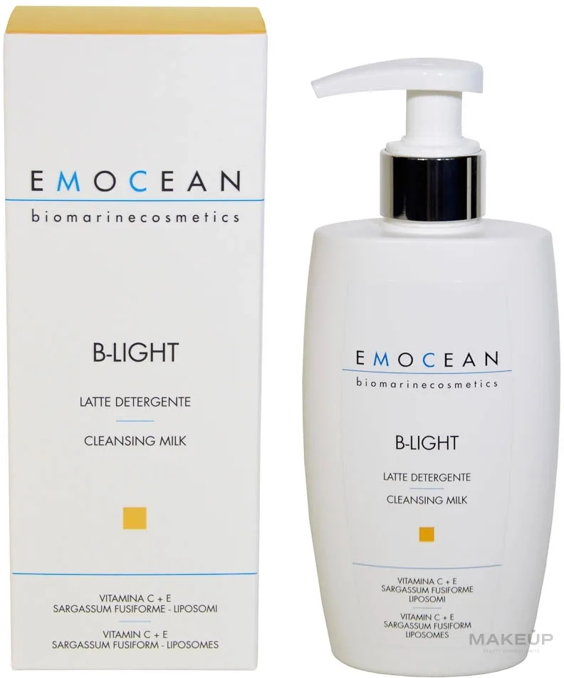 Emocean B-Light очищающее молочко с витаминами C и E водорослями авокадо и мальвой 200 мл