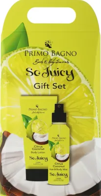 Набор для тела Primo Bagno Citrus Coconut лосьон и ароматический мист с алоэ и оливой цитруса и кокоса 2x150 мл