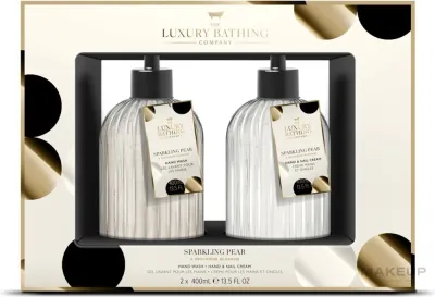 Набор Grace Cole The Luxury Bathing Sparkling Pear & Nectarine жидкое мыло для рук 400 мл и крем для рук 400 мл