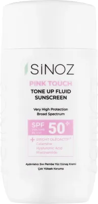 Флюид солнцезащитный тонирующий Sinoz Pink Touch SPF50+ PA++++ гиалуроновая кислота 50 мл