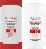 Флюид солнцезащитный Sinoz Sebum Balance SPF50+ PA++++ жирная кожа ниацинамид 50 мл — фото 2