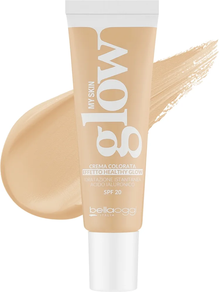 Тонирующий крем Bellaoggi My Skin Glow сияющий увлажняющий SPF 20, 30 мл, оттенок 01 - Warm Neutral