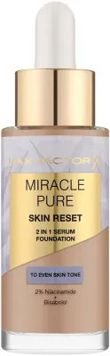 Тональная основа-сыворотка Max Factor Miracle Pure 2in1 Skin Reset Serum Foundation полуматовая, 30 мл