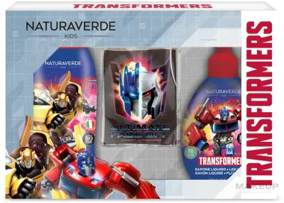 Набор детский Naturaverde Kids Transformers гель-шампунь 250 мл жидкое мыло 250 мл и косметичка