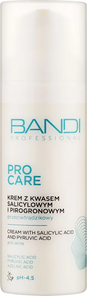Bandi Professional Bandi Professional Pro Care Salicylic And Pyruvic Acid Face Cream - Крем для лица Bandi Pro Care с салициловой и пировиноградной кислотами 50 мл