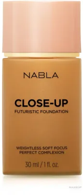 Тональный флюид Nabla Close-Up Futuristic Foundation сатиново-матовый веганский, 30 мл