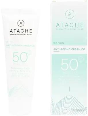 Крем солнцезащитный антивозрастной Atache Be Sun SPF50 арган антиоксиданты 75 мл