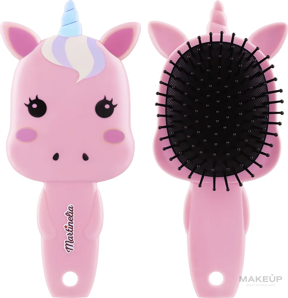 Детская щётка для волос Martinelia Rainbow Unicorn розовая