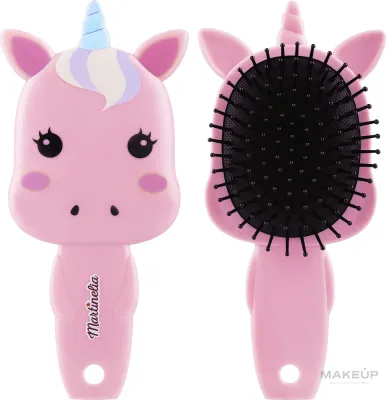 Детская щётка для волос Martinelia Rainbow Unicorn розовая