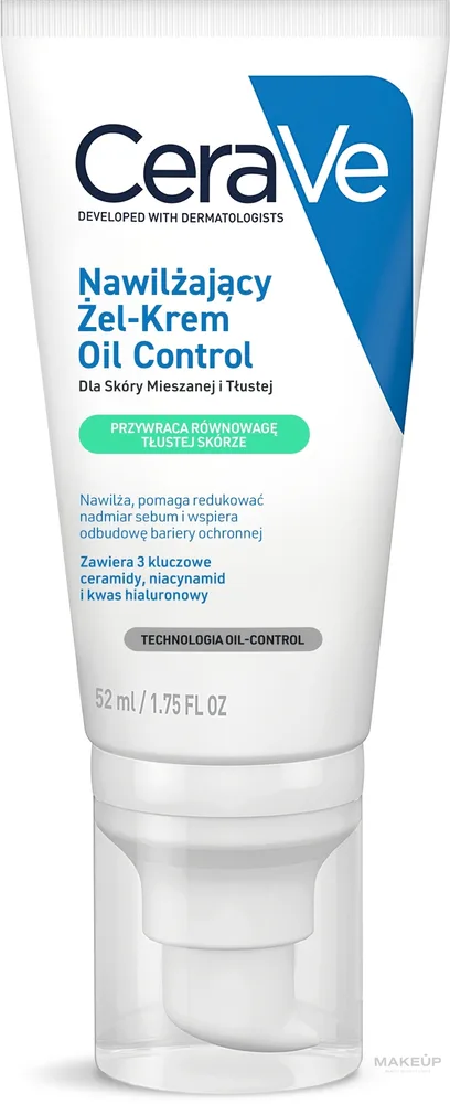 Крем-гель для лица CeraVe Oil Control матирующий с церамидами 52 мл