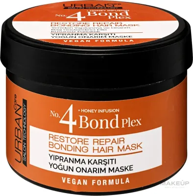 Ревитализирующая маска для повреждённых волос Urban Care Bond Plex, гиалуронат натрия, экстракт акации, восстановление, 230 мл