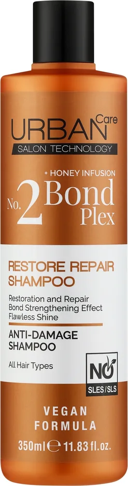 Шампунь Urban Care Bond Plex No.2 Restore Repair, укрепляющий, с агавой, ксилитолом и водорослями, 350 мл, Турция