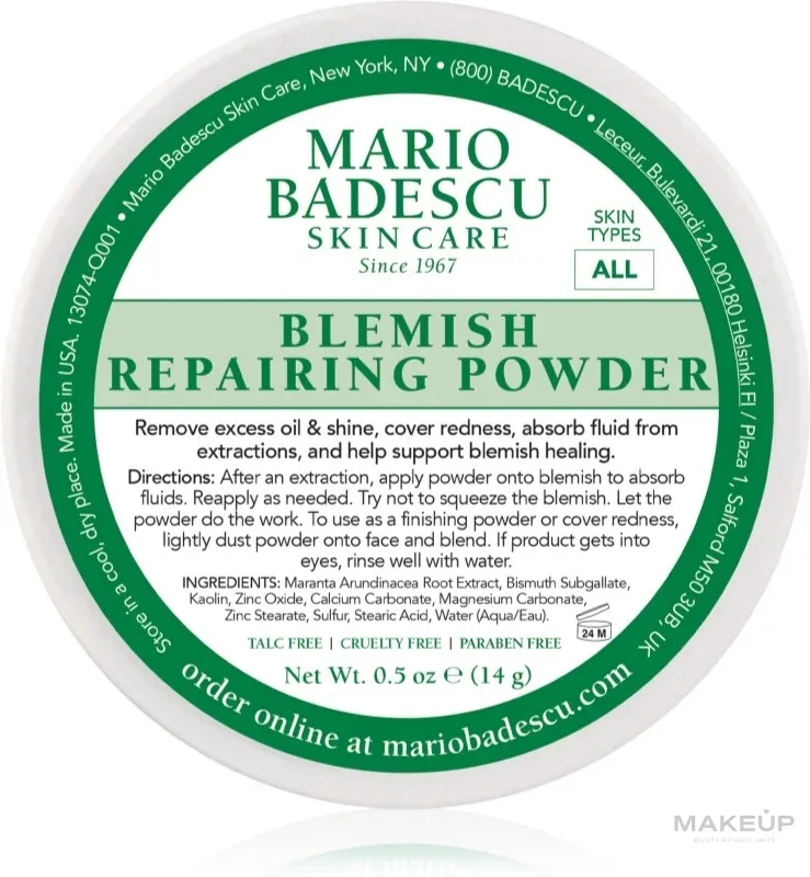 Пудра для лица Mario Badescu Blemish Repairing для проблемной кожи, 14 г