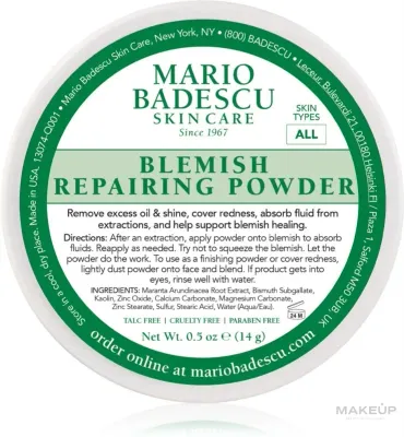 Пудра для лица Mario Badescu Blemish Repairing для проблемной кожи, 14 г