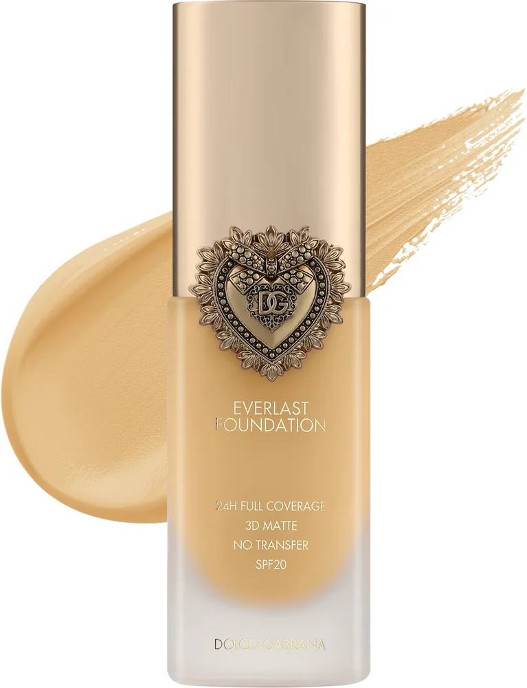 Тональный флюид Dolce & Gabbana Everlast Foundation кроющий матирующий SPF 20, 27 мл, оттенок 15N