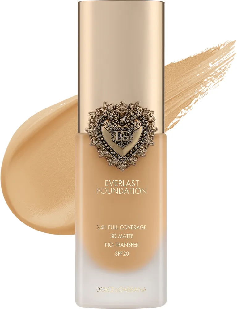 Тональный флюид Dolce & Gabbana Everlast Foundation кроющий матирующий SPF 20, 27 мл, оттенок 18N