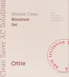 Набор для лица Ottie Blemish Clean пенка тоник и крем с ниацинамидом для проблемной кожи 3x30 мл — фото 1