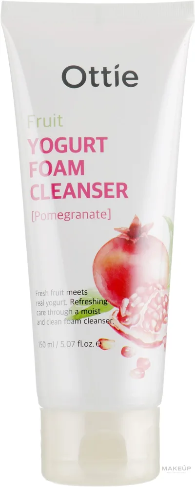 Ottie Fruits Yogurt Foam Cleanser очищающая пенка с гранатом, йогуртом и аллантоином 150 мл