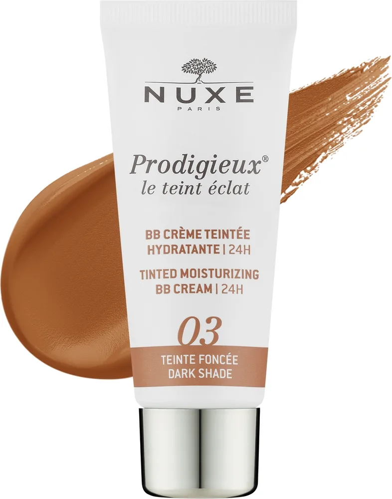 Увлажняющий BB-крем Nuxe Prodigieux Tinted Moisturizing 24H, оттенок 03 - Dark Shade