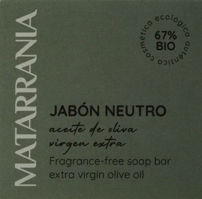 Мыло Matarrania Organic Mousse Neutro оливковое без отдушек, 120 г