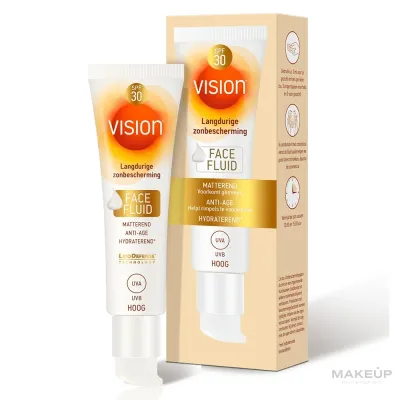 Флюид солнцезащитный Vision Face Fluid SPF30 антивозрастной золотые водоросли 50 мл