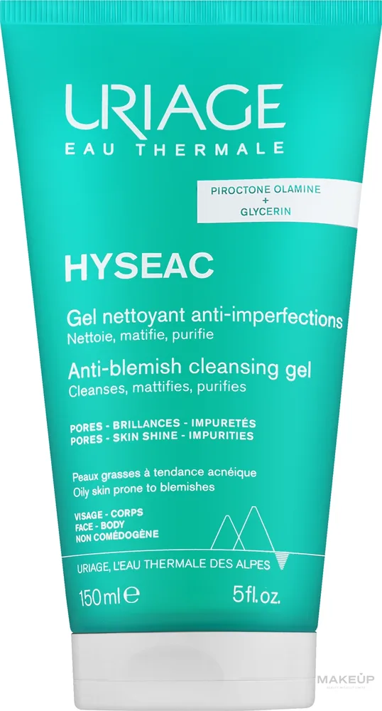 Очищающий гель для проблемной кожи Uriage Hyseac Anti-blemish Cleansing Gel, 150 мл